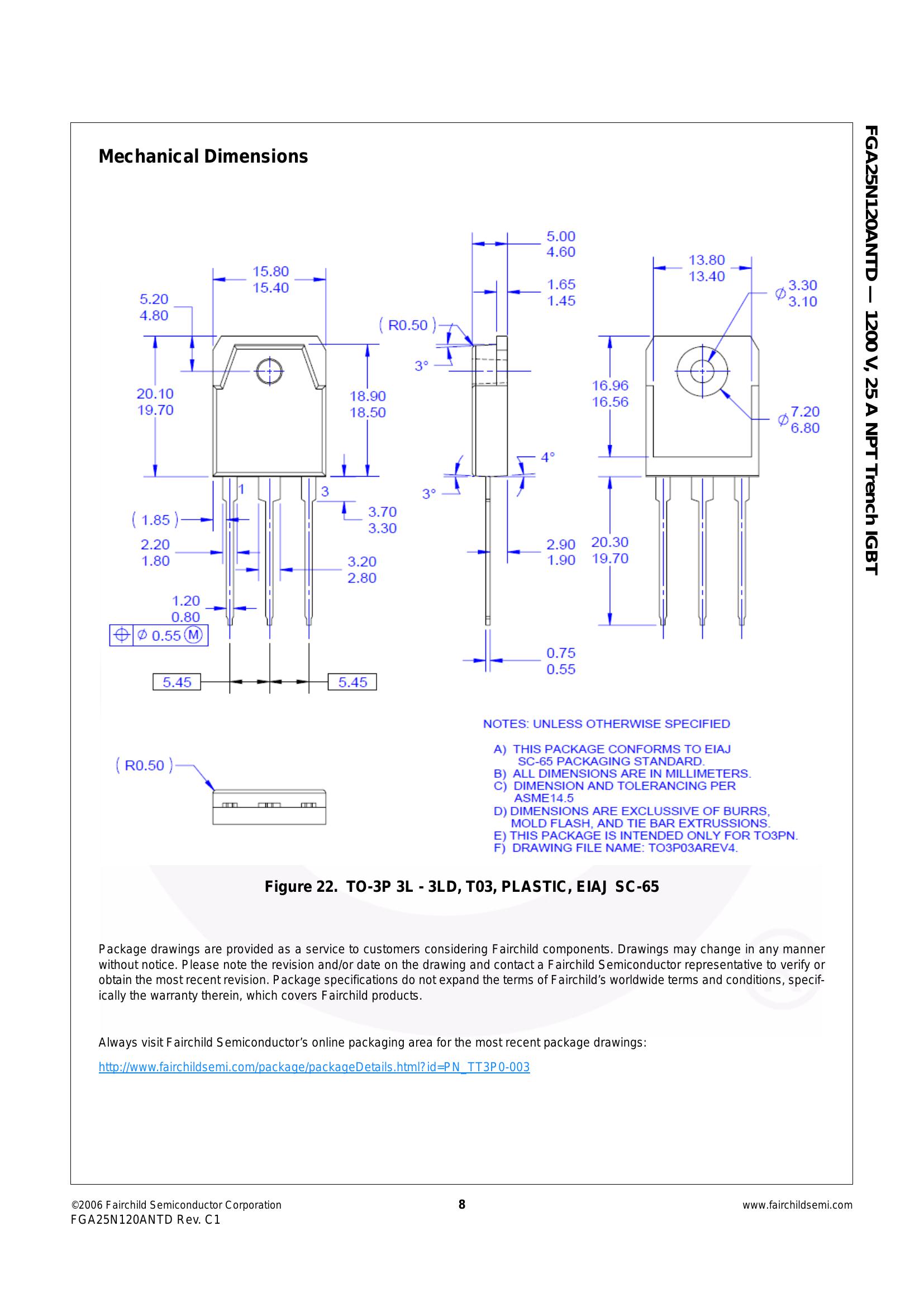FGA25N120 IGBT: Application, Datasheet, Pinout, 44% OFF