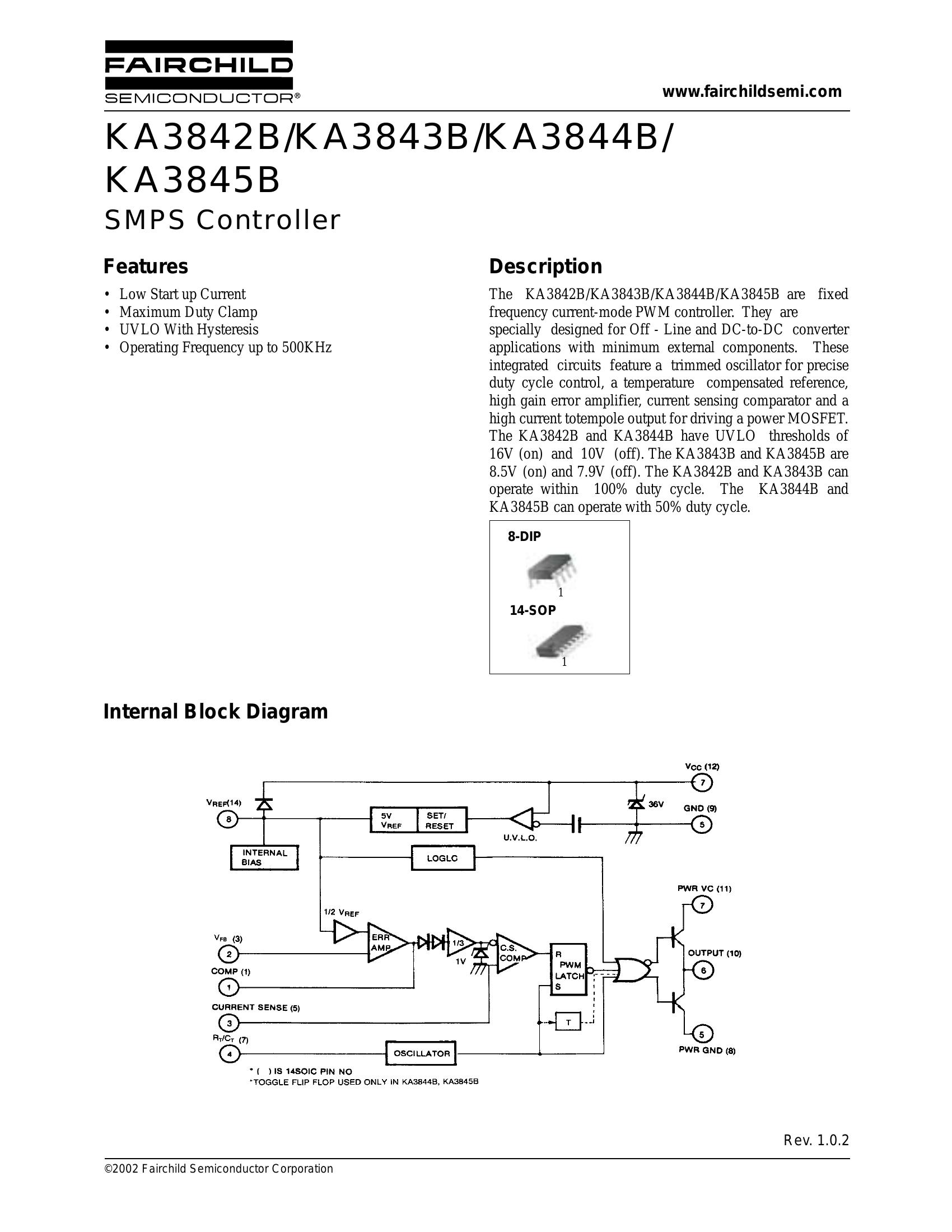 UC3843 PWM Controller IC Pinout, Features, Equivalent, 46% OFF