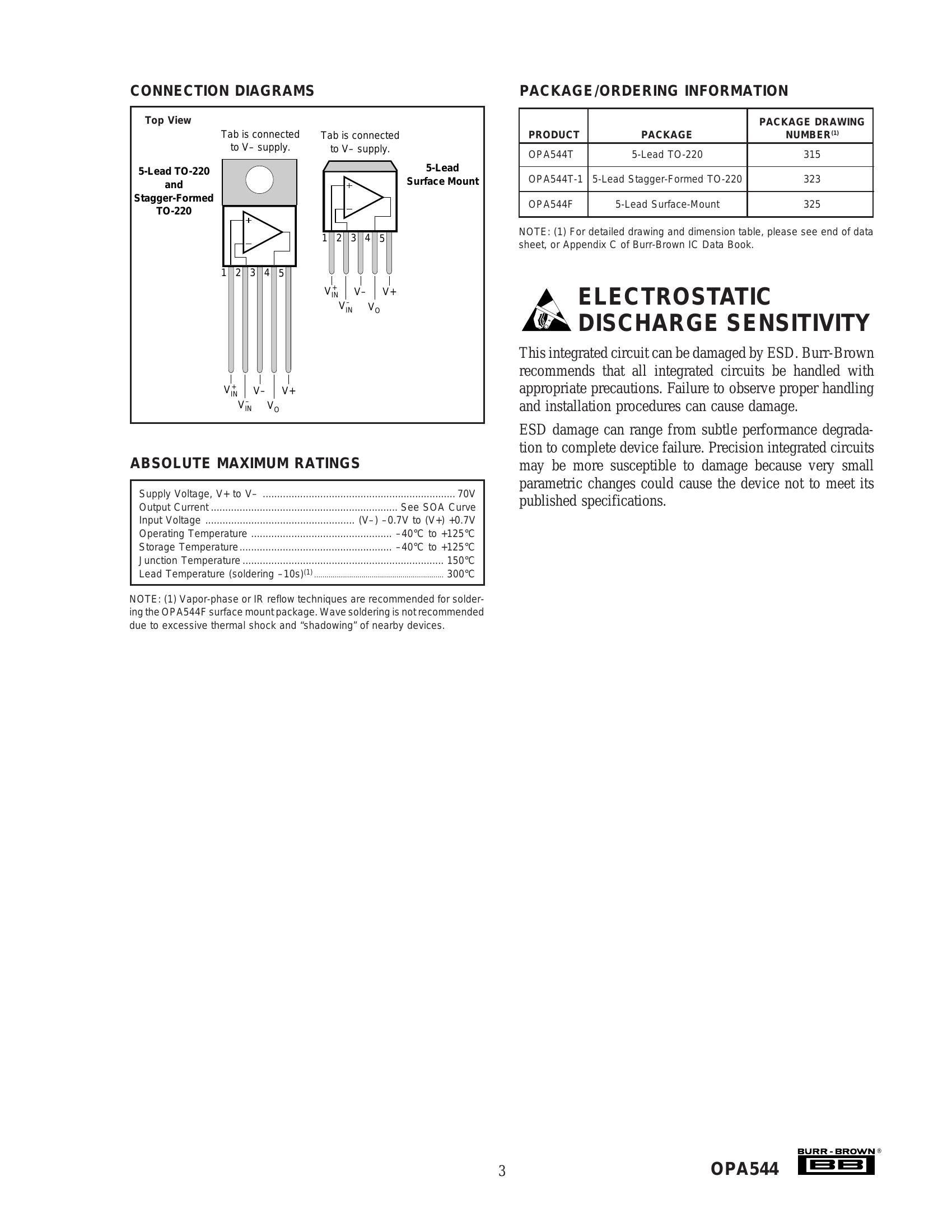 OPA544T Datasheet | Burr Brown - AiEMA