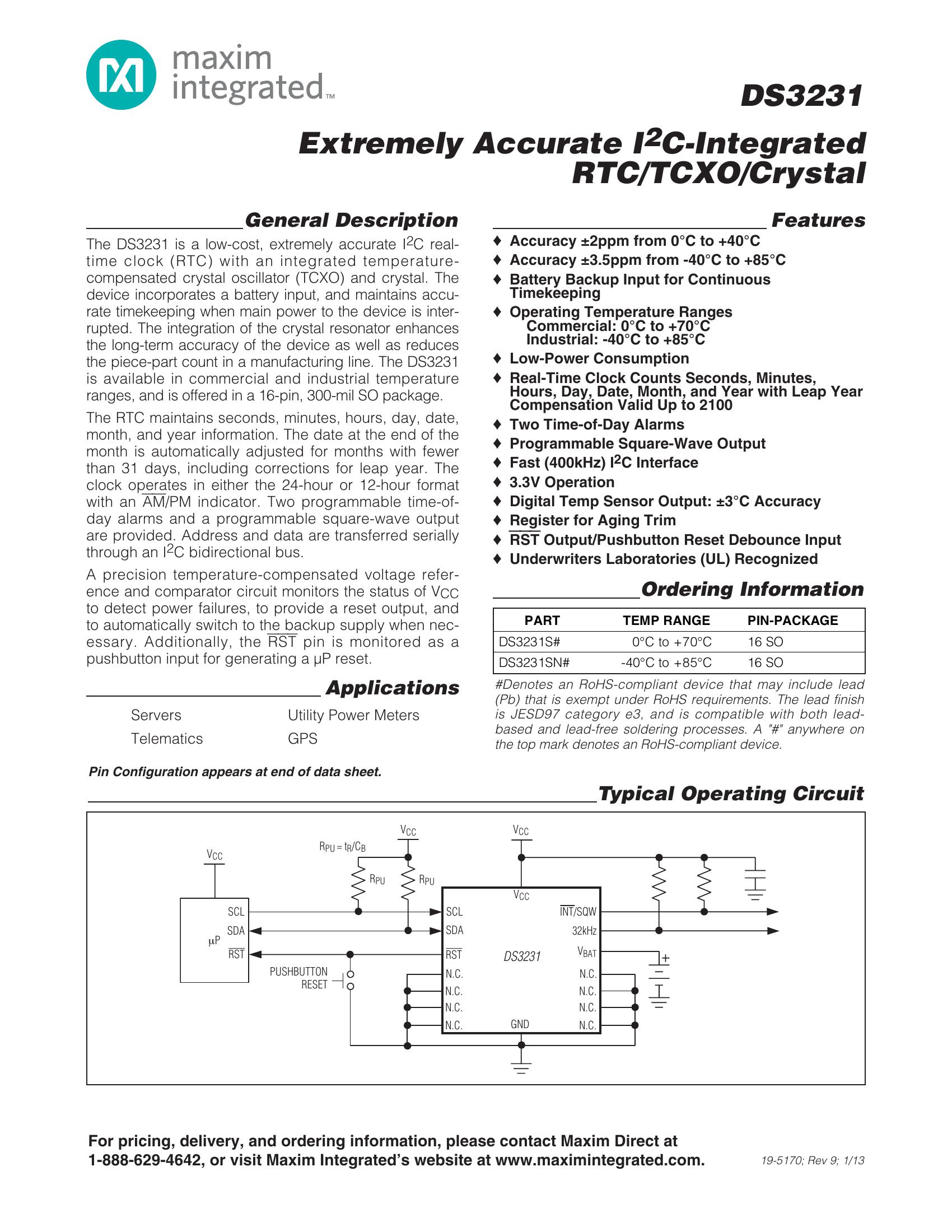 Ds3231 cheap datasheet español