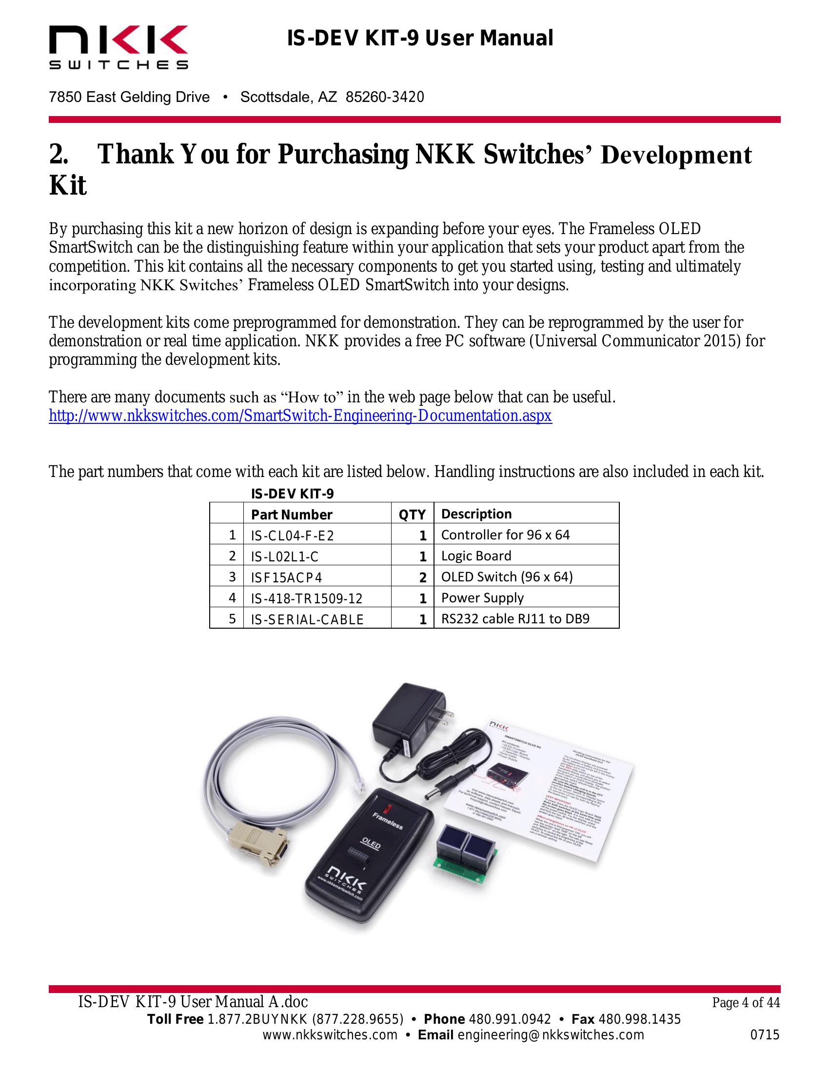 SmartSwitch Catalog Datasheet by NKK Switches